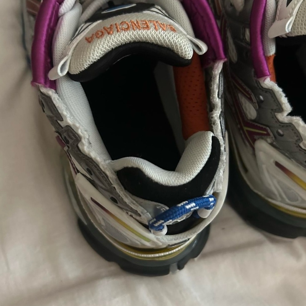 Balenciaga Gray and Purple Sneakers with Chunky Sole - Picture 3 of 4